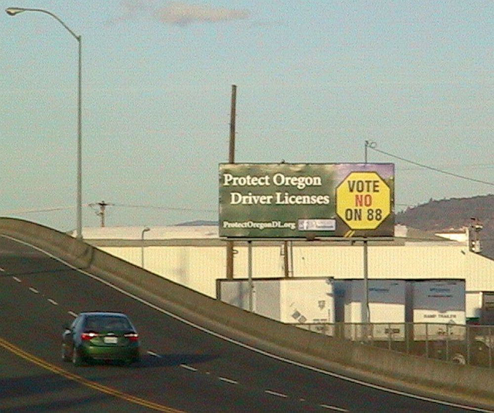 Billboard in Medford, Oregon