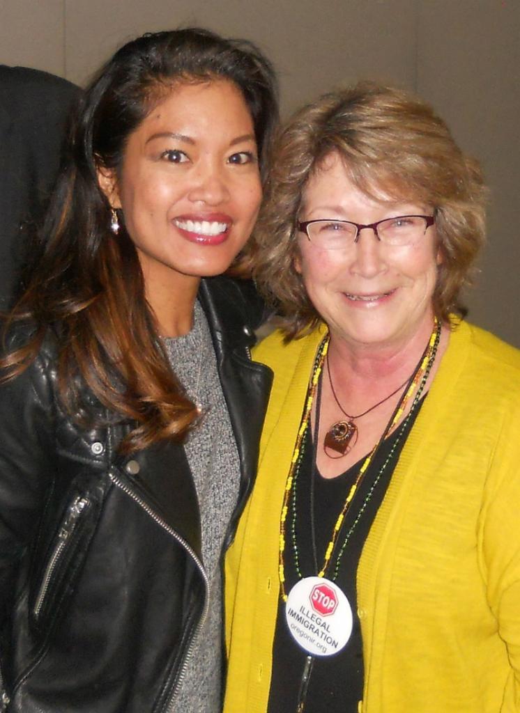 OFIR President, Cynthia Kendoll with author and guest speaker Michelle Malkin.