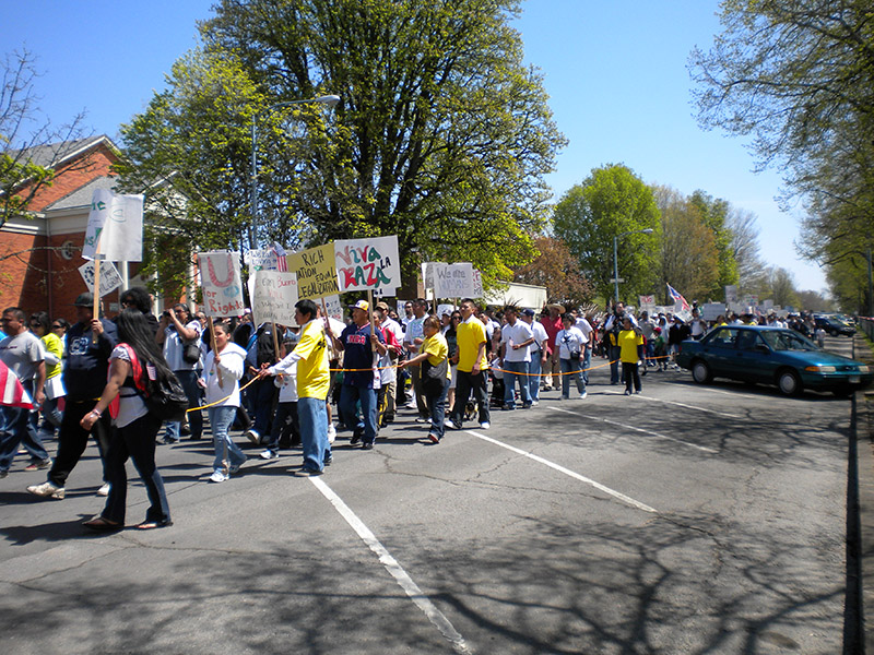 May Day 2011 march at the Oregon Capitol