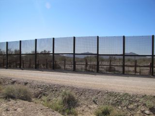 Double and triple border fence in difficult areas