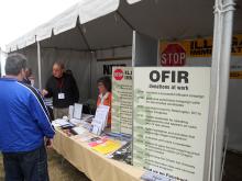 OFIR booth at the Gathering of Eagles, Summer 2011