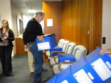 Protect Oregon Driver Licenses delivers signature sheets to SOS office